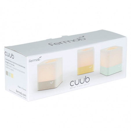 Lot de 3 Photophores CUUB FERMOB Lot de 3 Photophores CUUB FERMOB