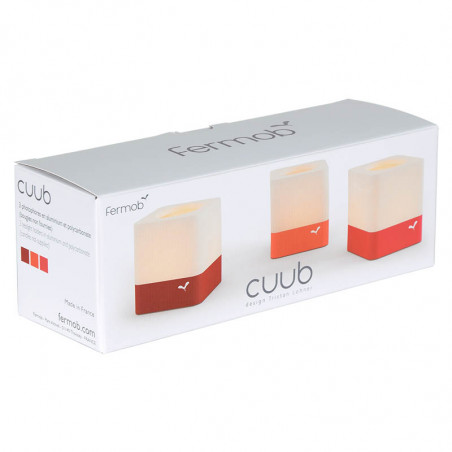 Lot de 3 Photophores CUUB FERMOB Lot de 3 Photophores CUUB FERMOB
