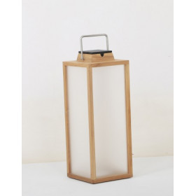 Lampe Solaire Tradition Teck LES JARDINS