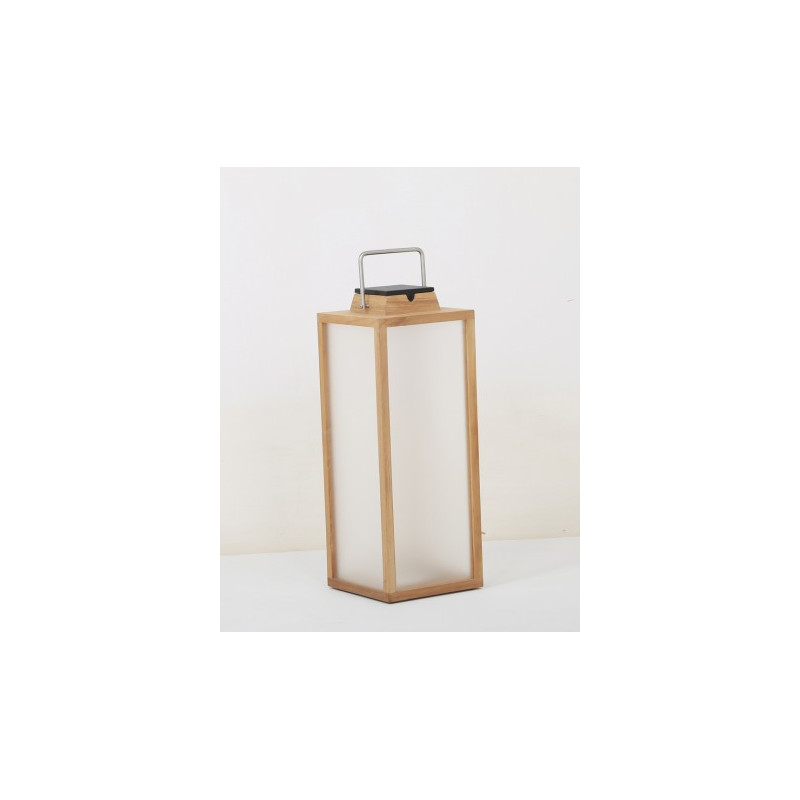 Lampe Solaire Tradition Teck LES JARDINS