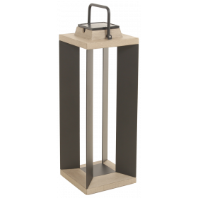 Lanterne Solaire TECKALU Noir 65 cm