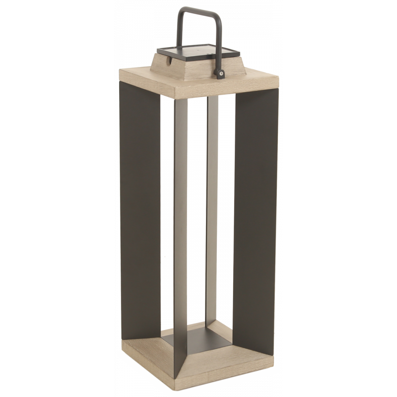 Lanterne Solaire TECKALU Noir 65 cm