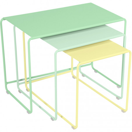 Trio de tables basses gigognes - OULALA FERMOB