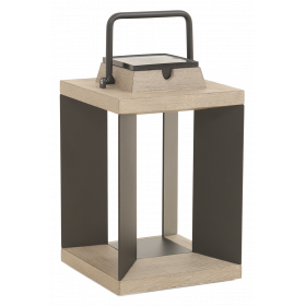 Lanterne Solaire TECKALU Noir 36 cm