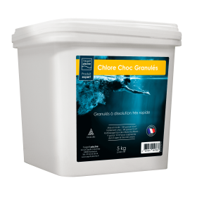 Chlore choc granulés 5kg...